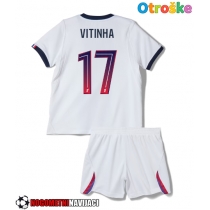 Otroške Nogometnih dresov Paris Saint-Germain Vitinha #17 Gostujoči 2026-27 Kratki rokavi (+ hlače)